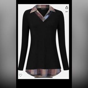Women’s Size Small twofer top. NEW!